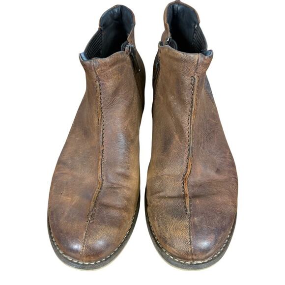 Josef Seibel Womens Sienna 97 Camel Washed Leather Ankle Boots Booties 39 8 8.5 - Picture 6 of 16